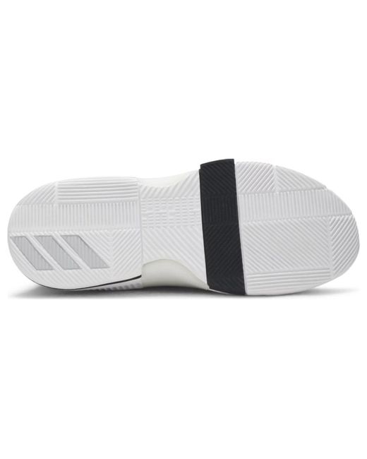 Adidas White D Lillard 3 'Bhm' for men
