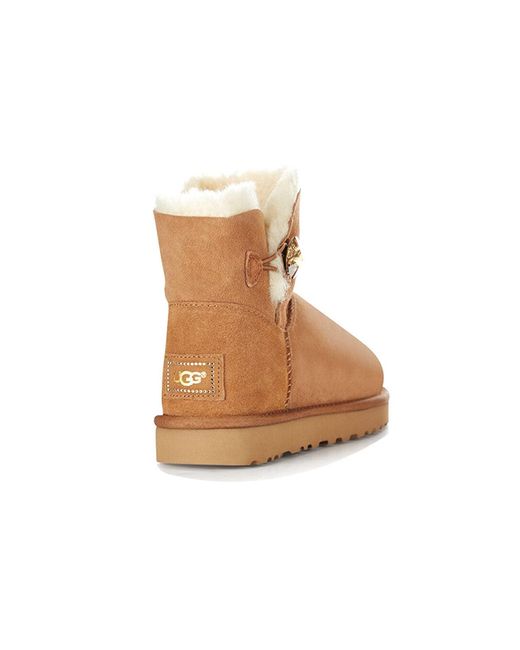 Ugg Brown (Wmns) Mini Bailey Button Bling