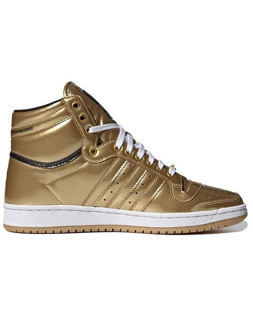 Adidas Brown X Star Wars Top Ten Hi 'C-3Po' for men