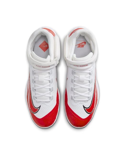 Nike Alpha Huarache Elite 4 Mid University' in White for Men | Lyst UK
