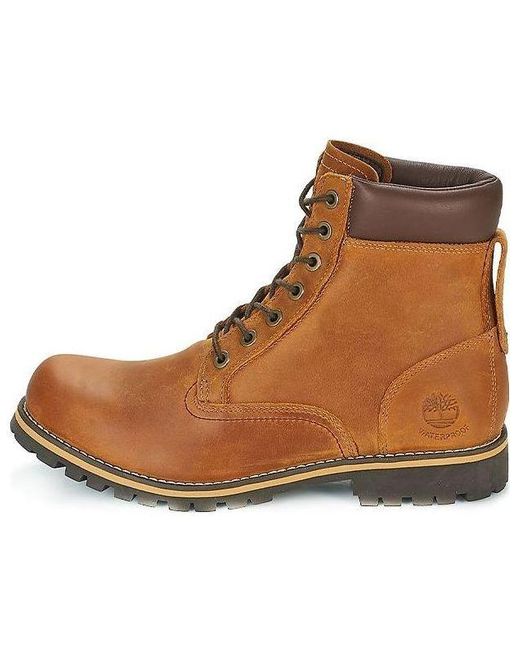 Timberland rugged 6 Inch Waterproof Boots in Brown for Men | Lyst