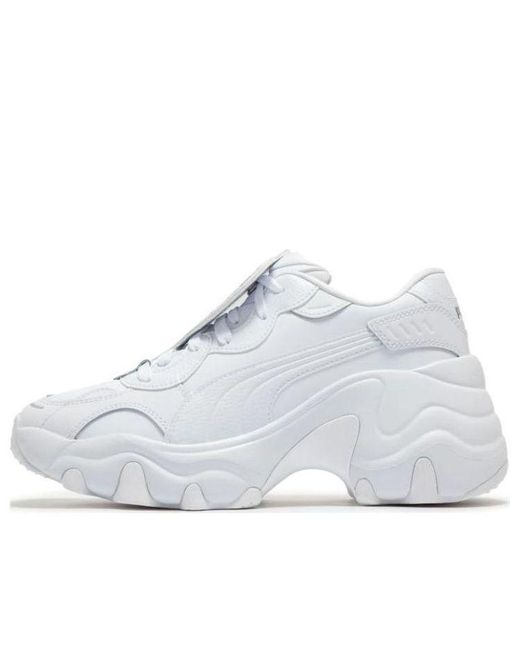 PUMA White Pulsar Wedge Sneakers