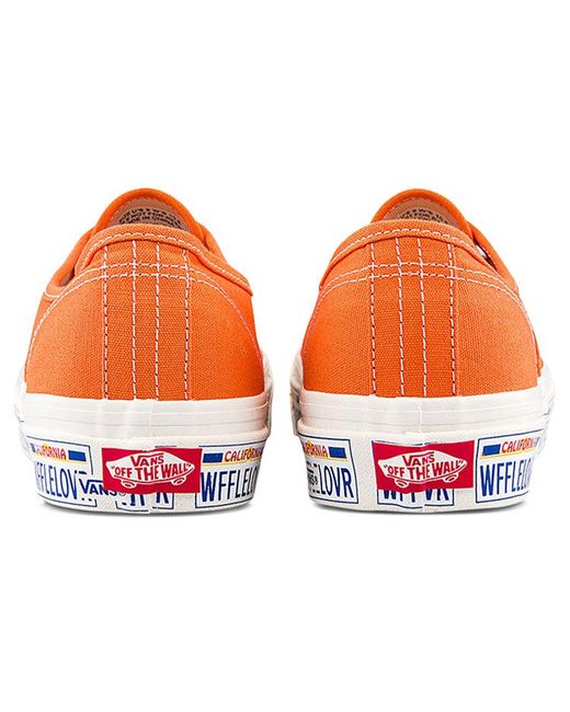 Vans Orange Anaheim Factory Authentic 44 Dx Low-Top Sneakers for men