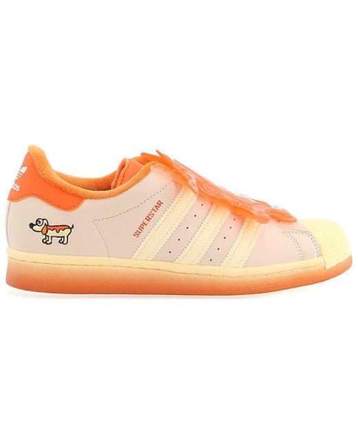 Adidas Orange Melting Sadness X Superstar 'Hotdog' for men