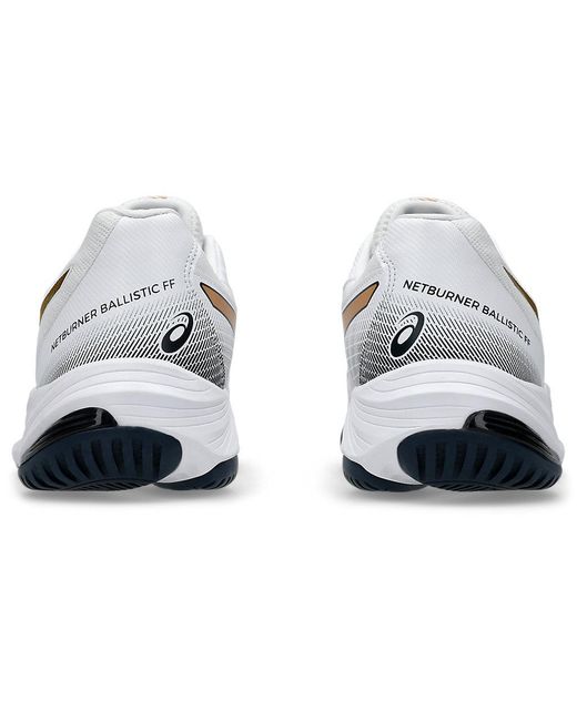 Asics White Netburner Ballistic Ff 3 Pure' for men