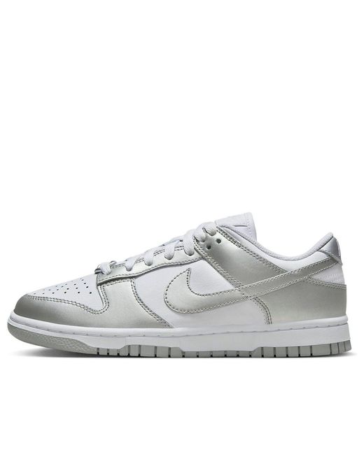 Nike White (Wmns) Dunk Low 'Metallic'