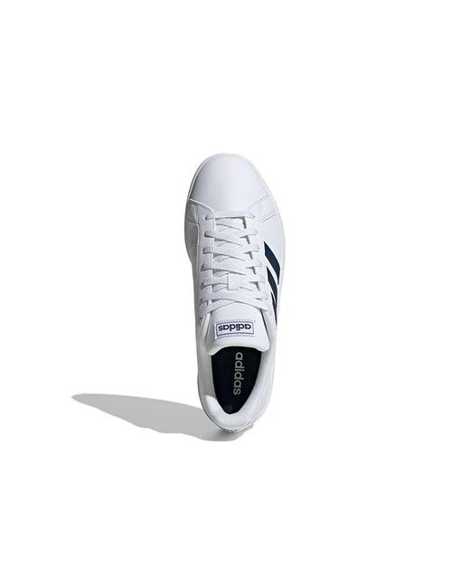 Adidas Blue Grand Court Base Crew' for men