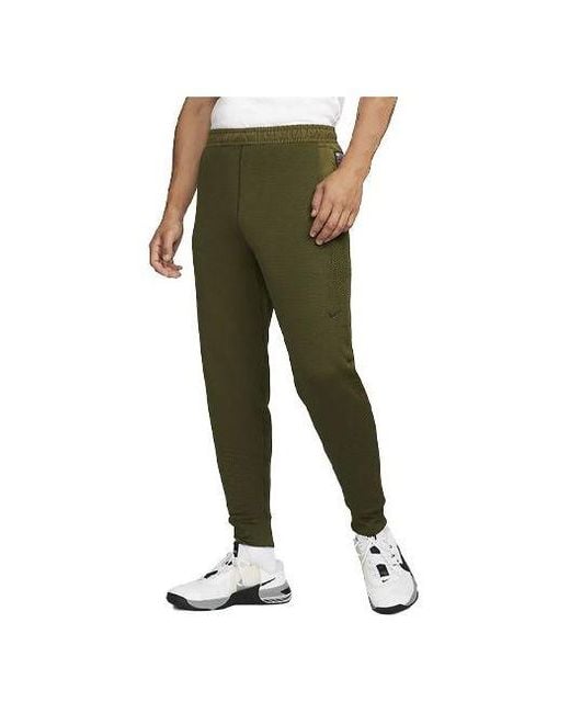 Nike Green Therma Fit Adv A.P.S. Fleece Fitness Pants for men