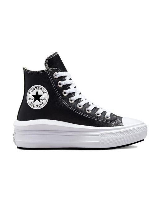 Converse Blue (Wmns) Chuck Taylor All Star Move Platform High 'Leather