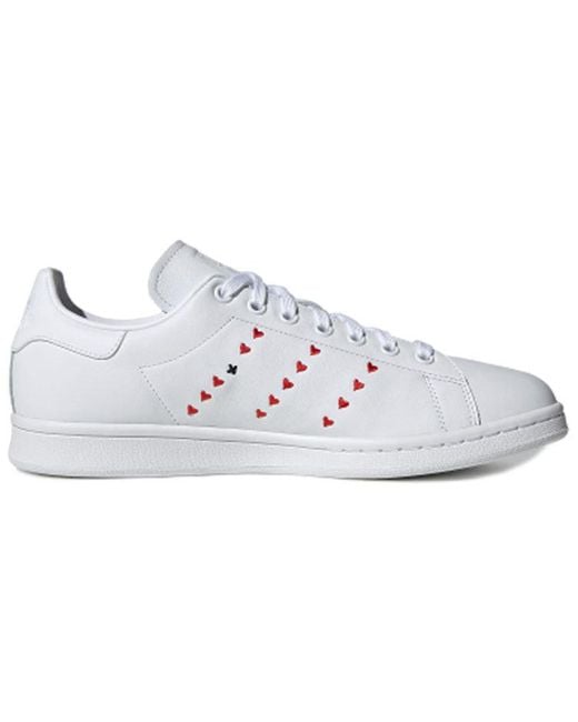 Adidas White Stan Smith 'Heart Valentine's Day' for men
