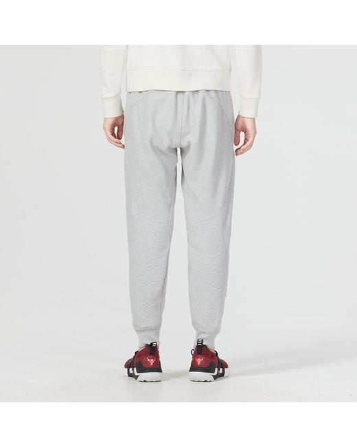 Under Armour Gray Ottoman Fleece Joggers for men