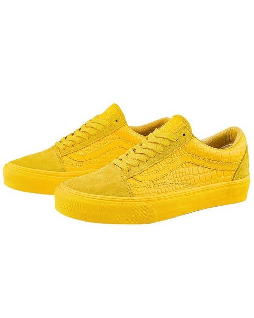 Vans Yellow Old Skool Vlt Lx 'Croc Skin for men