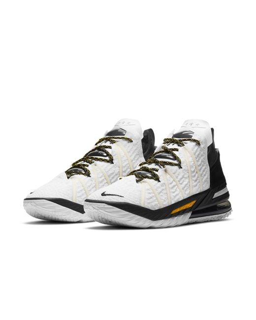 Nike White Lebron 18 'Home' for men