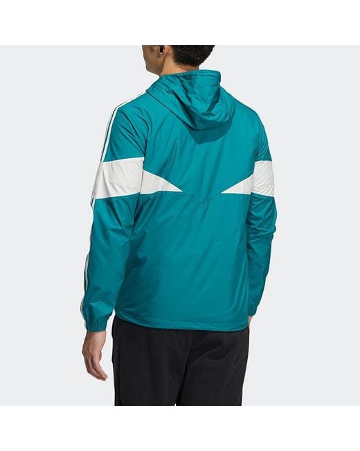 Adidas Blue Neo Sports Hooded Jacket for men