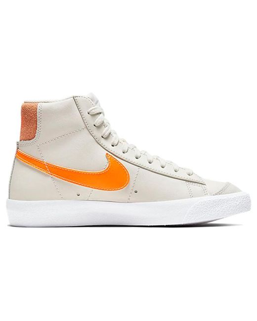 Nike Blazer Mid '77 'light Bone Orange' in White | Lyst
