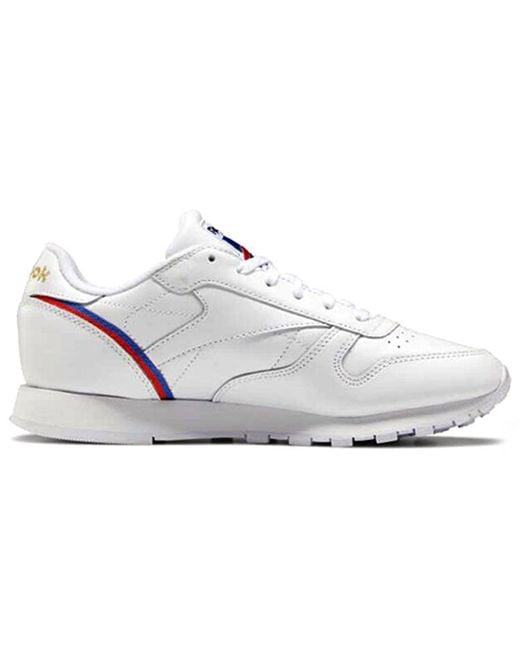Reebok White (Wmns) Classic Leather 'Collage Of Flags'