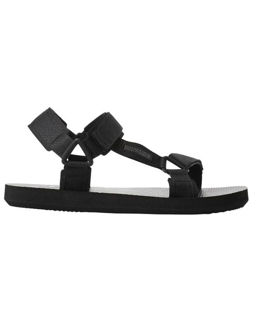 Reebok Black Expce Wear-Resistant Non-Slip Open Toe Flat Heel Sports Sandals for men