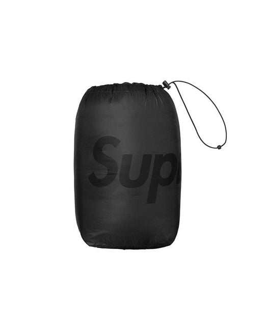 Supreme Black Hooded Down Jacket for men