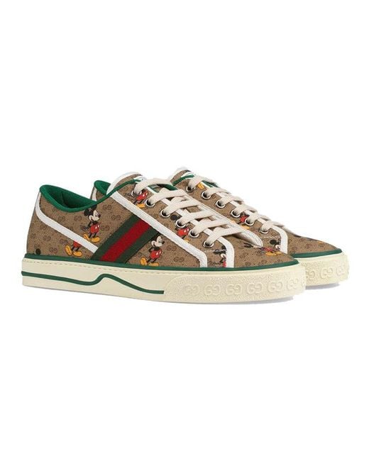 Gucci Brown Disney Tennis 1977 Sneakers It 41