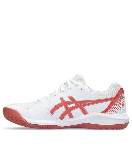 Asics White (Wmns) Gel-Dedicate 8 Light Garnet'