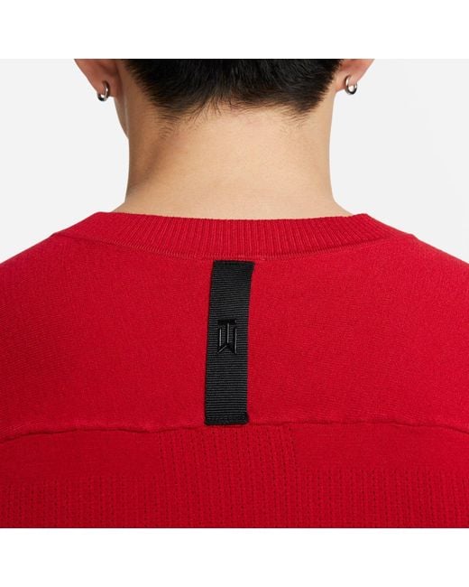Nike Red Dri-Fit Long Sleeve T-Shirt for men