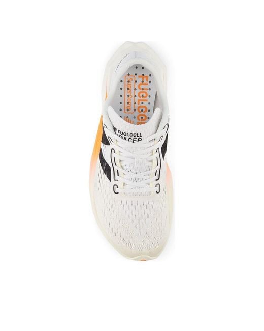 New Balance White (Wmns) Fuelcell Supercomp Pacer V2 'Hot Mango'