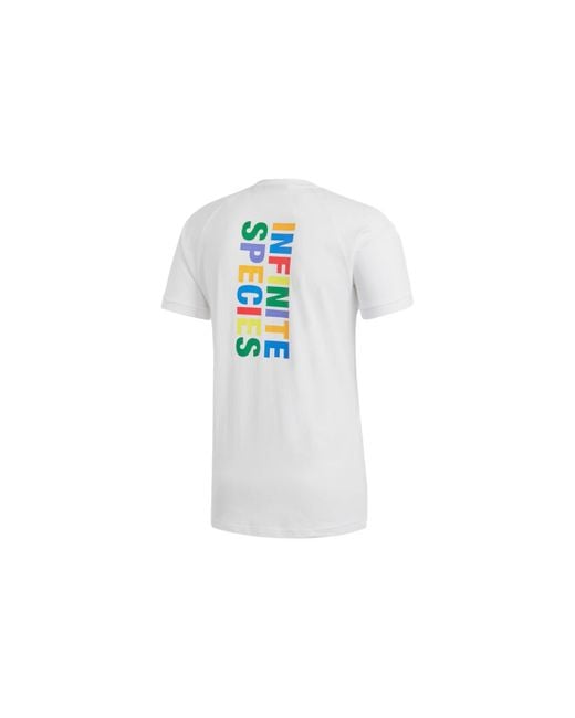 Adidas White X Pharrell Infinite Species T-Shirt for men
