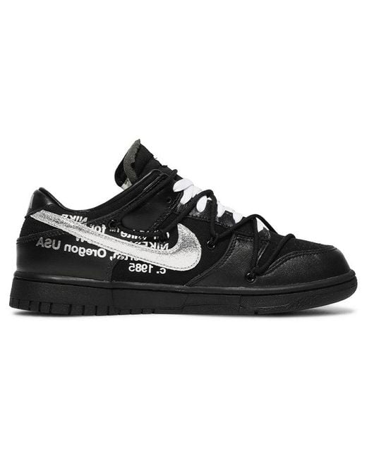Nike Black X Off- Dunk Low 'Lot 50 Of 50' for men