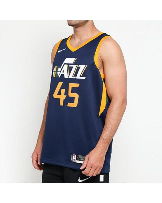 Nike Blue Nba Mitchell Utah Jazz Team Limited Sw Jersey for men