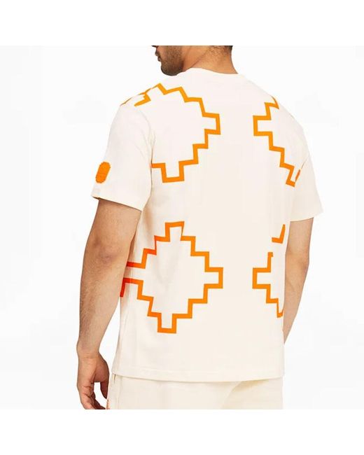 PUMA White X Pronounce Elevated Tee Crossover Geometry Pattern Athleisure Casual Sports Short Sleeve Creamy