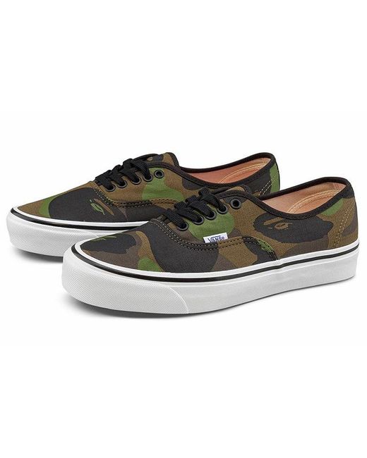 Vans Brown Bape X Authentic 44 Dx 'First Camo' for men