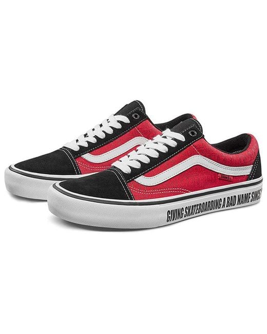 Vans Red X Baker Old Skool Pro for men