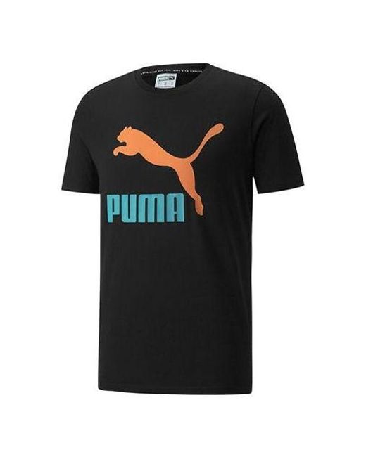 PUMA Black Classics Logo Interest Tee for men