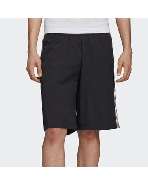 Adidas Black Originals Pride W Short String Standard Trendy Sports Casual Pants for men