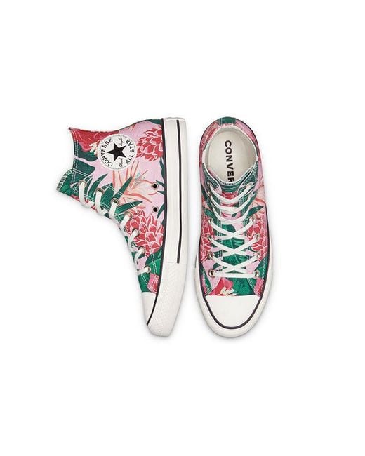 Converse Pink Chuck Taylor All Star High 'Jungle Scene for men