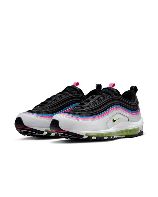 Nike White Air Max 97 Neon' for men