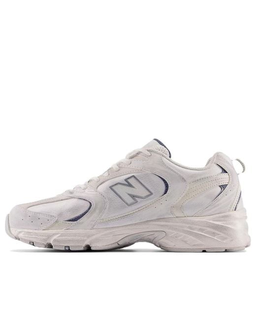New Balance White 530 'Linen Fog Overcast' for men
