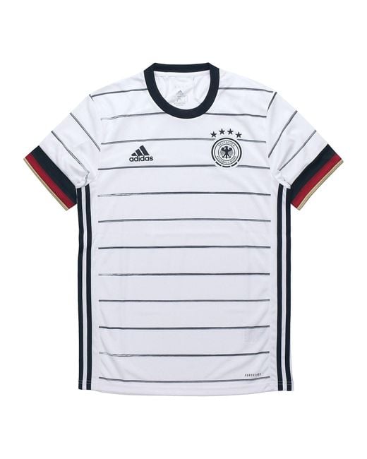 Adidas Blue Soccer/Football Sports Training Short Sleeve Fan Edition Germany Home for men
