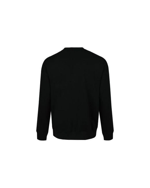 Converse Black Alphabet Logo Printing Round Neck Pullover for men