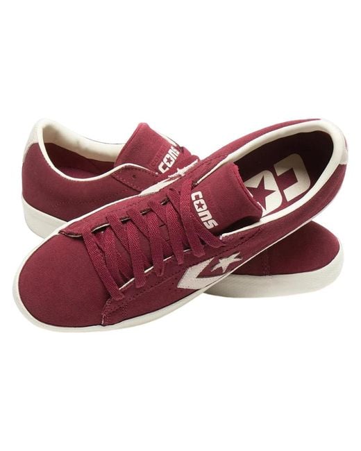 Converse Red Cons Pro Leather Vulc Pro Suede Low 'Cherry Vision' for men
