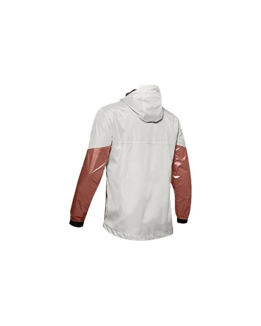 Under Armour White Recover Legacy Windbreaker Jacket Rose' for men