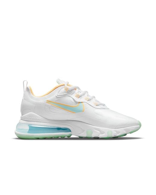 Nike White (Wmns) Air Max 270 React 'Light Dew Lagoon Pulse'