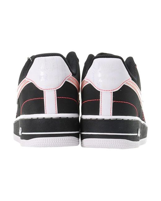 Nike Black Air Force 1 '07 Lv8 'Exposed Stitching' for men