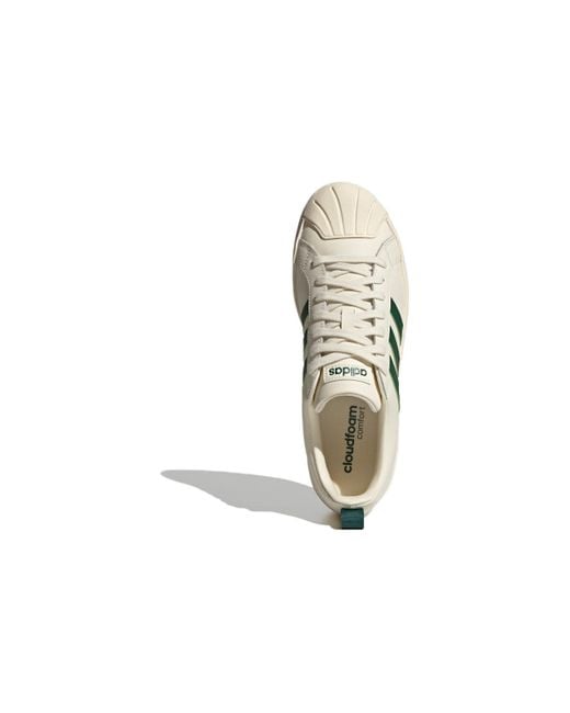 Adidas White Neo Streetcheck Shoes 'Cream' for men