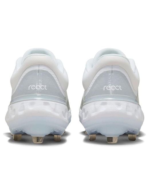 Nike White Alpha Huarache Elite 4 Low Wolf' for men