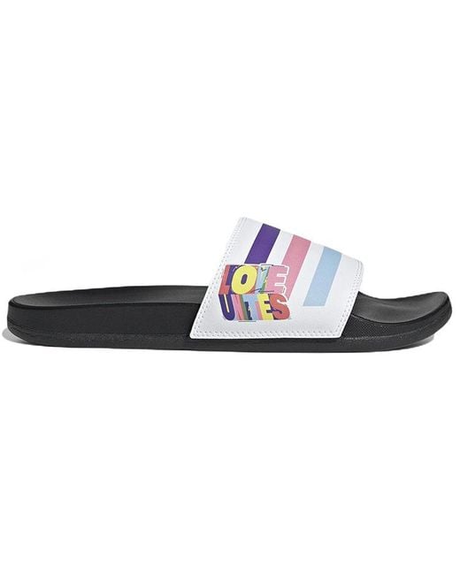 Adidas Blue Adilette Comfort Sandals for men