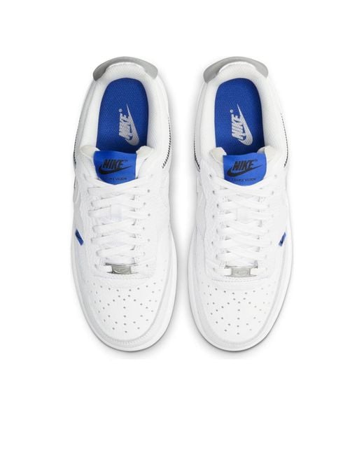 Nike Air Jordan Court Vision Low Se 'white Metallic Silver'