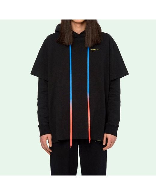Off-White c/o Virgil Abloh Black Back Arrow Printing Drawstring for men