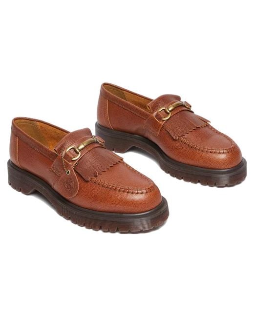 Dr. Martens Brown Adrian Snaffle Westminster Leather Loafers 'Whiskey'