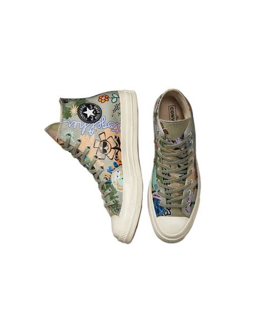 Converse Blue Chuck 70 High 'Floral' for men